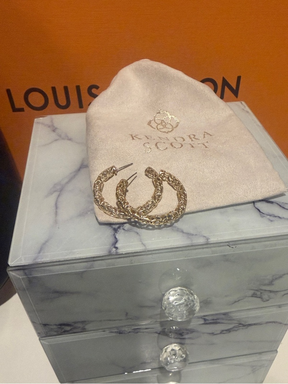 Kendra Scott Gold Braided Hoop Earrings